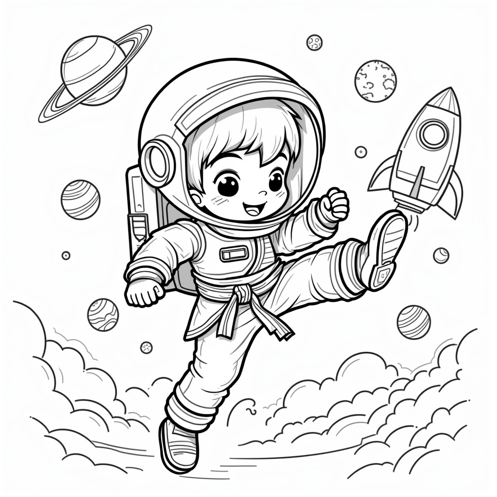 Karate Coloring Pages - Page 4