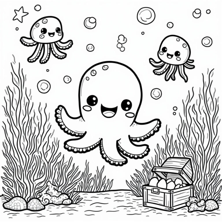Kawaii Coloring Pages - Page 1