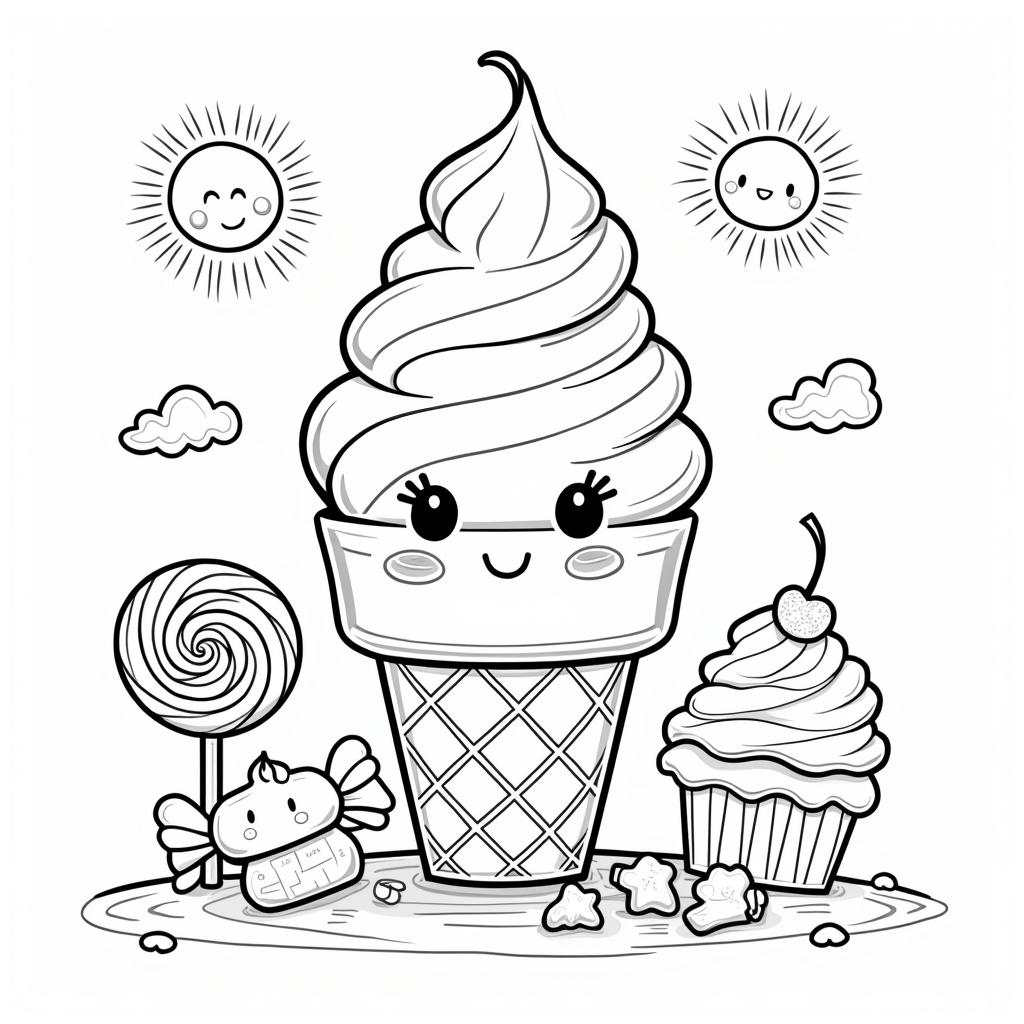 Kawaii Coloring Pages - Page 5