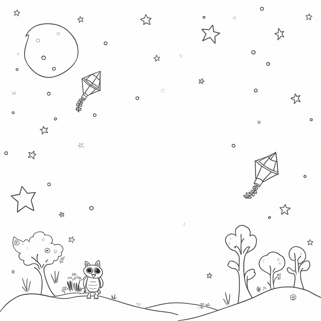 Kite Coloring Pages - Page 3