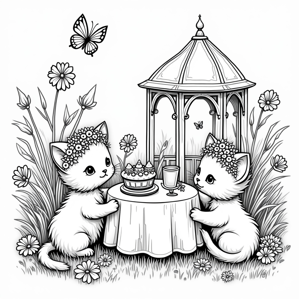 Kitten Coloring Pages - Page 4
