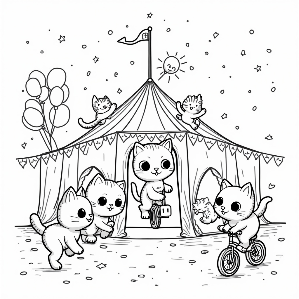 Kitten Coloring Pages - Page 5