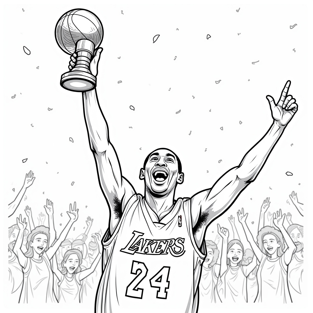 Kobe Bryant Coloring Pages - Page 2