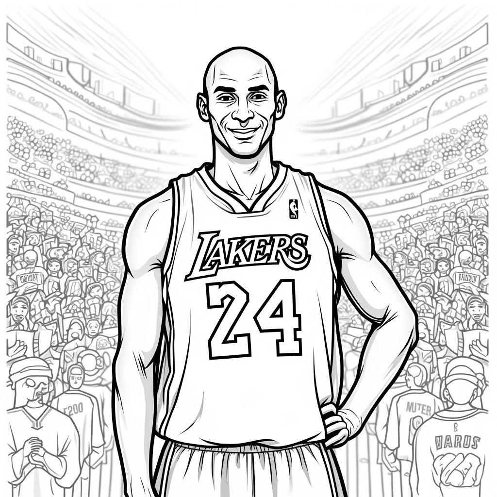 Kobe Bryant Coloring Pages - Page 5
