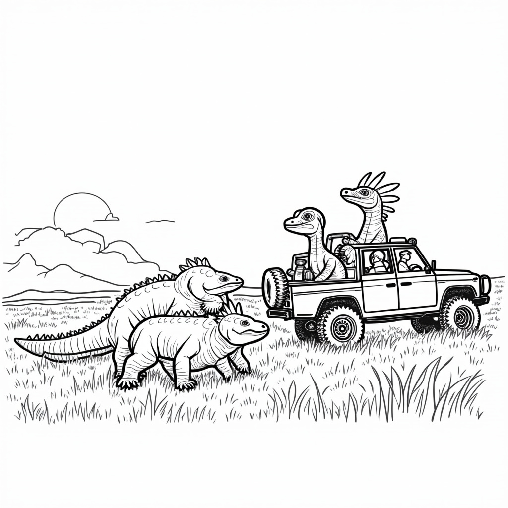 Komodo Dragon Coloring Pages - Page 3