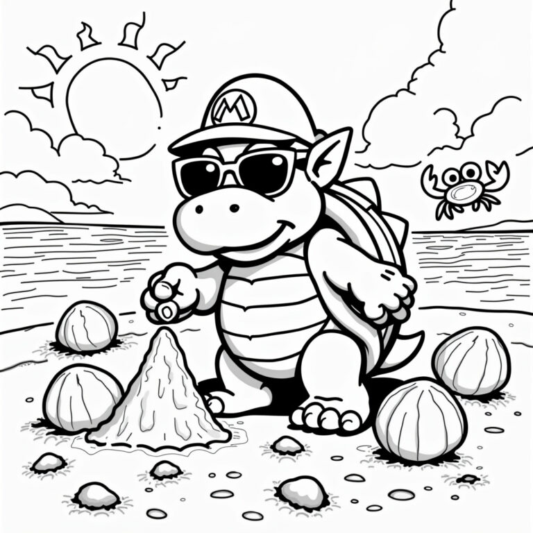 Koopa Troopa Coloring Pages - Page 1