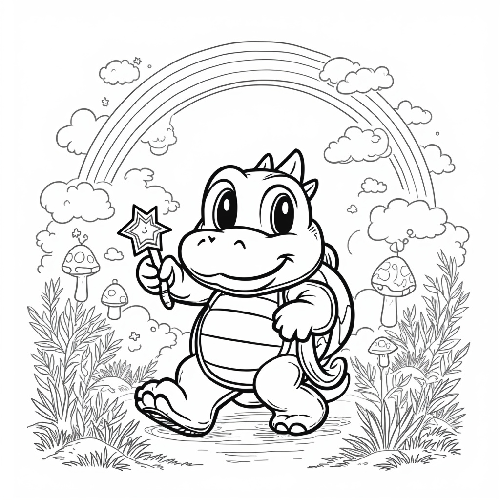 Koopa Troopa Coloring Pages - Page 5