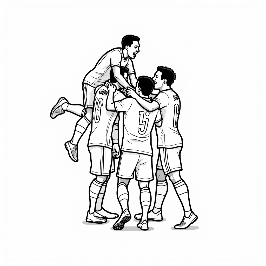 Kylian Mbappé Coloring Pages - Page 2