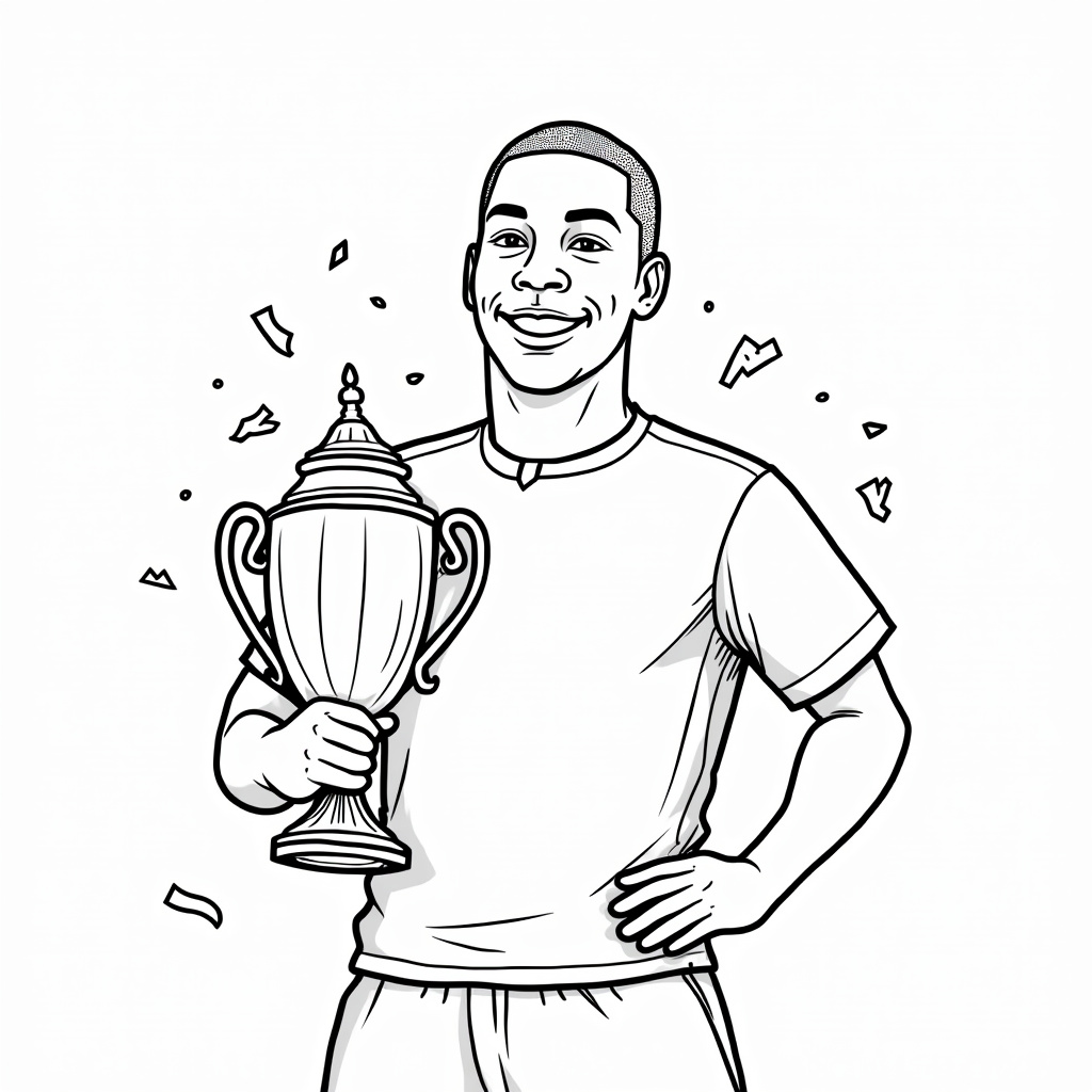 Kylian Mbappé Coloring Pages - Page 5