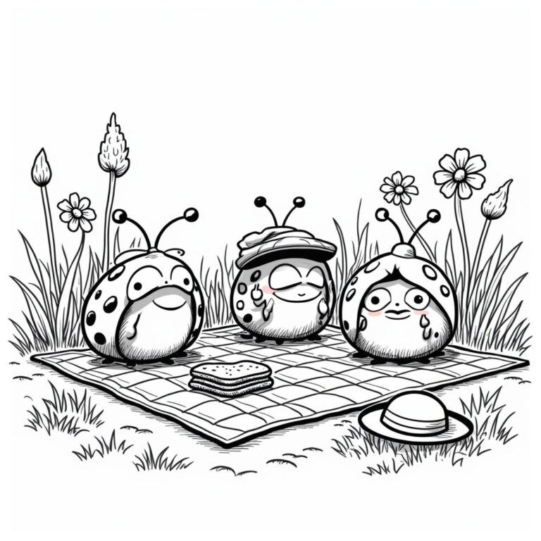 Ladybug Coloring Pages - Page 1