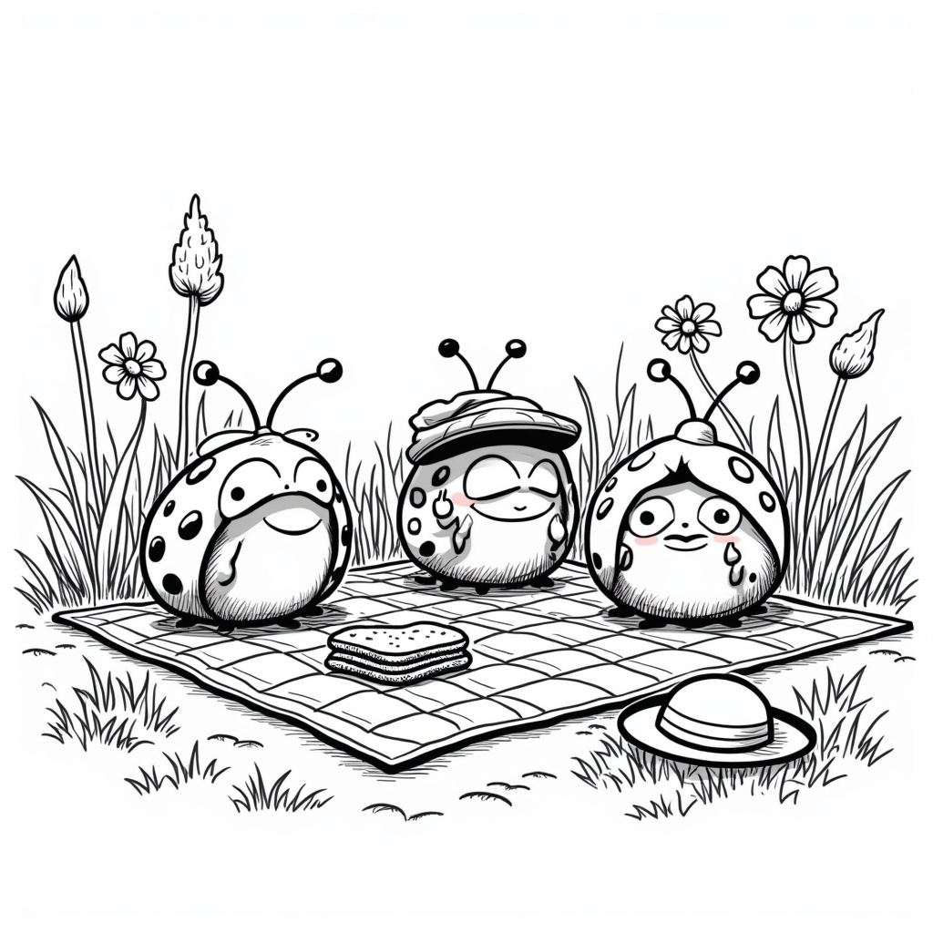 Ladybug Coloring Pages - Page 1