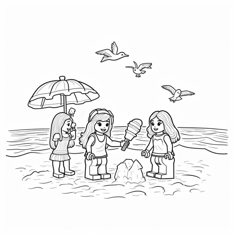 Lego Friends Coloring Pages - Page 1