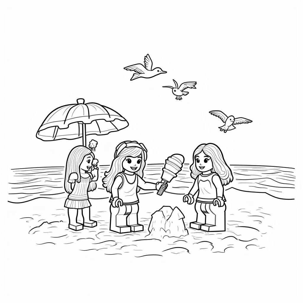 Lego Friends Coloring Pages - Page 1