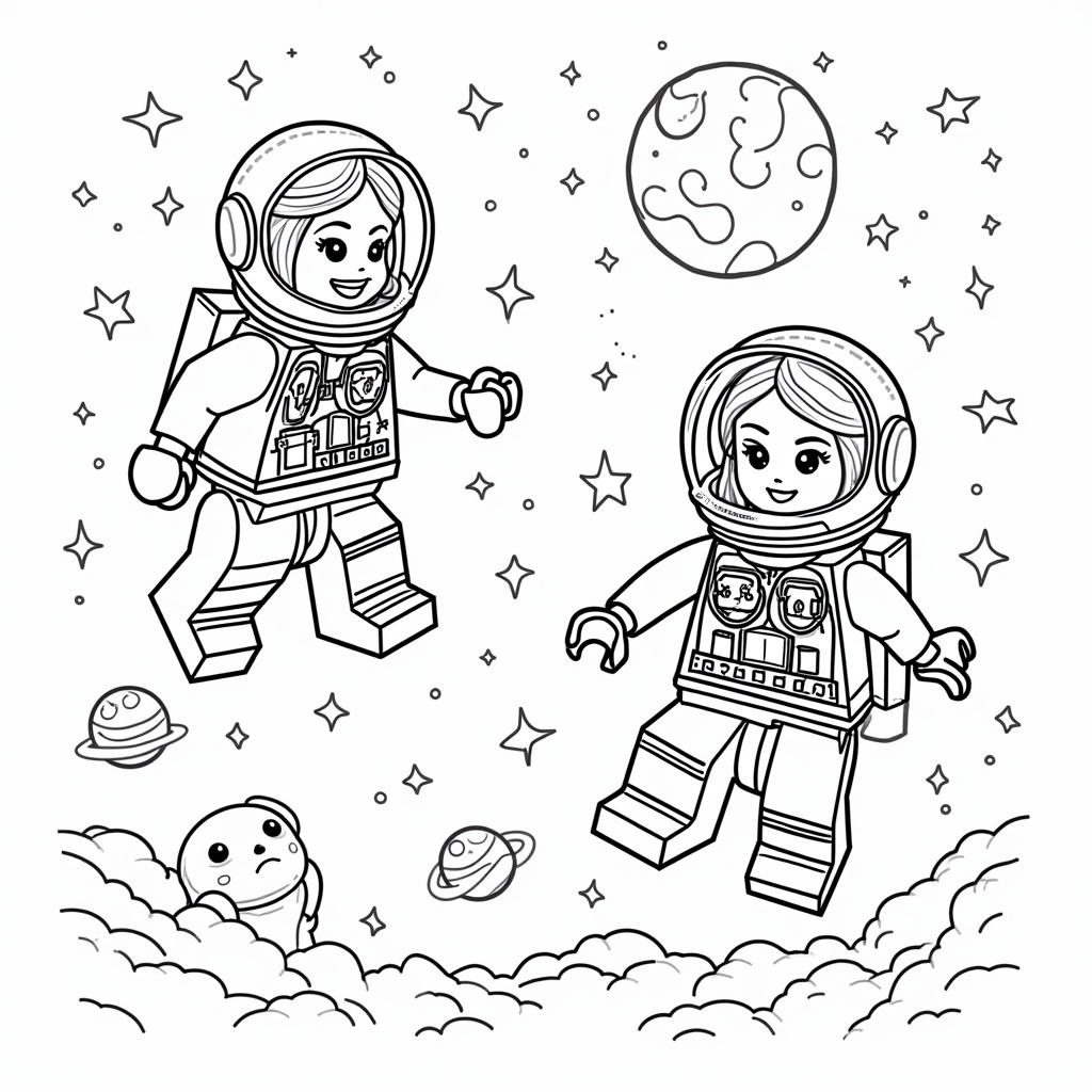 Lego Friends Coloring Pages - Page 4
