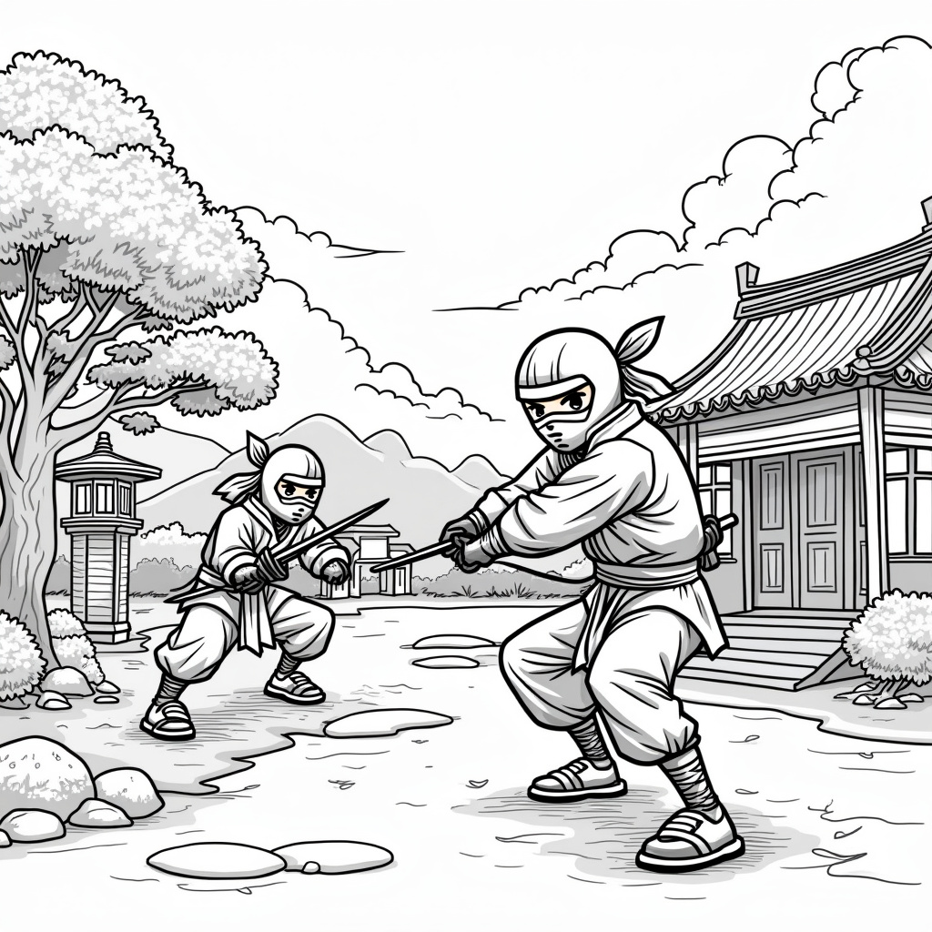 Lego Ninjago Coloring Pages - Page 1
