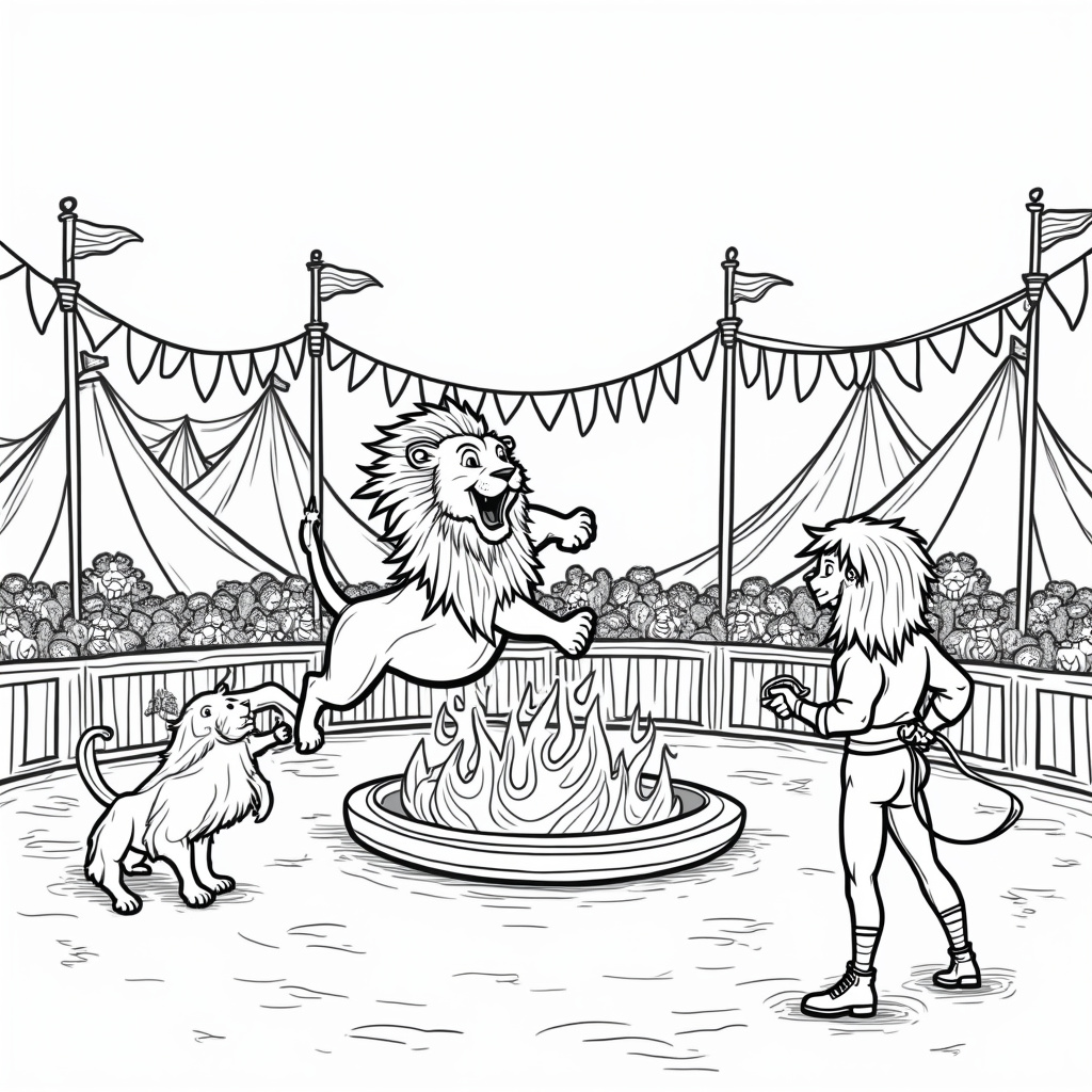 Lion Coloring Pages - Page 2