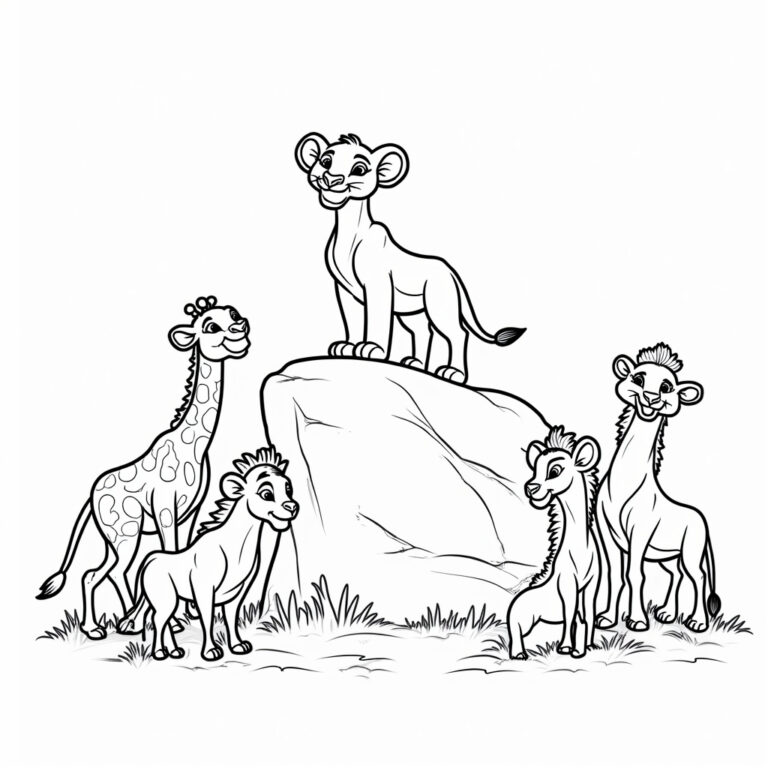Lion King Coloring Pages - Page 1