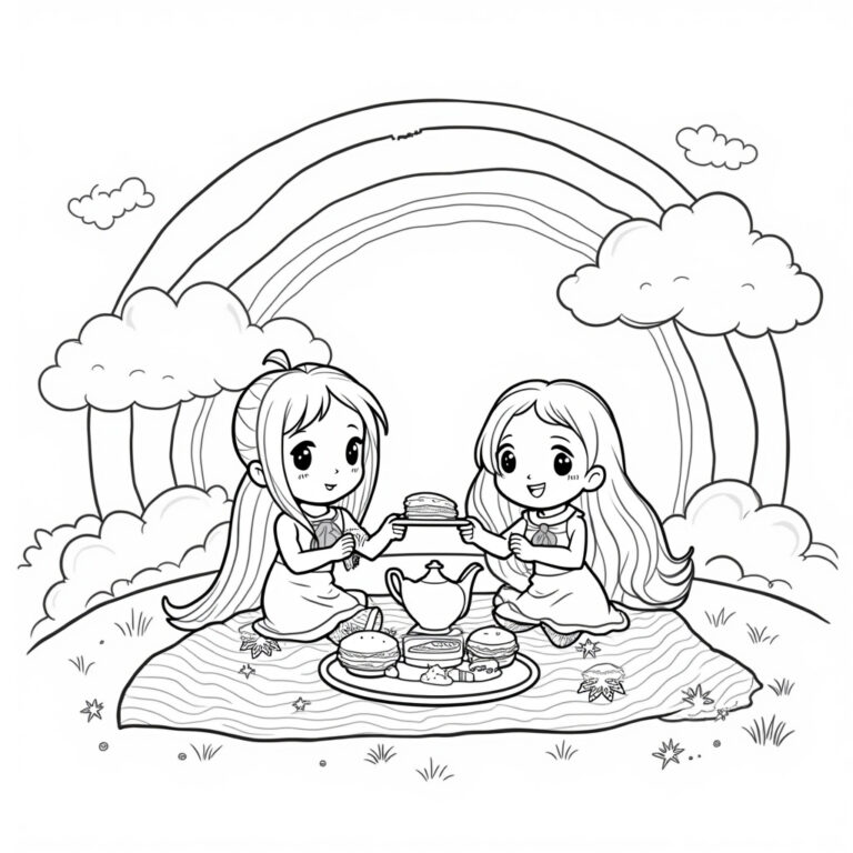 Little Twin Stars Coloring Pages - Page 1