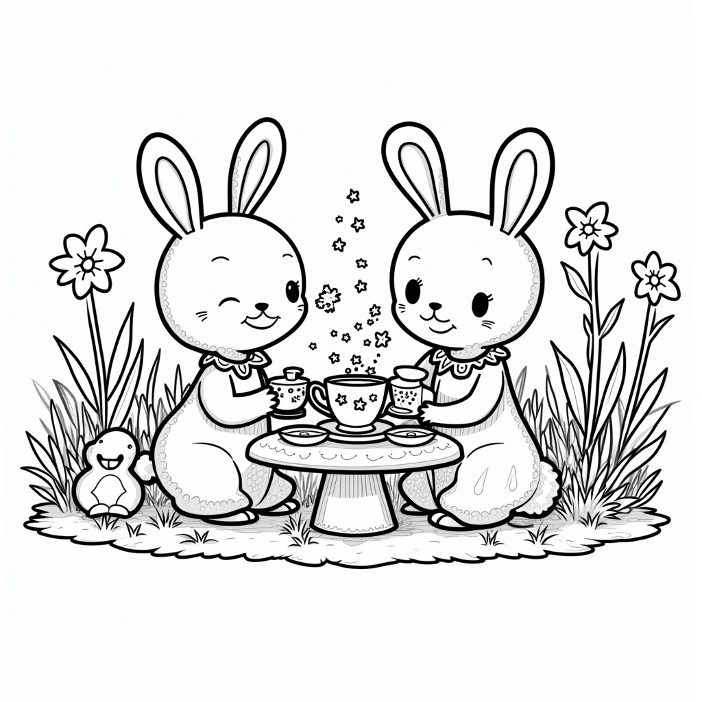 Little Twin Stars Coloring Pages - Page 3