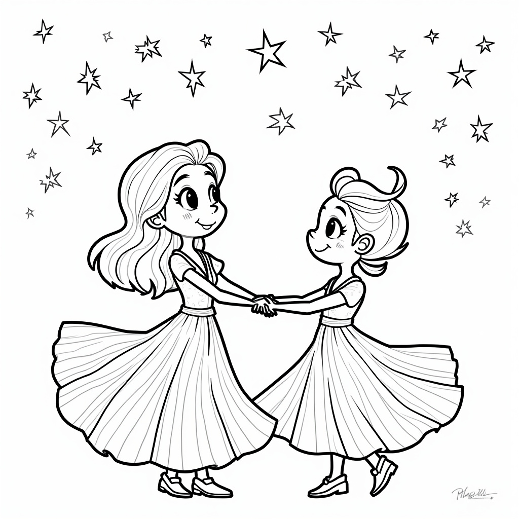 Little Twin Stars Coloring Pages - Page 5