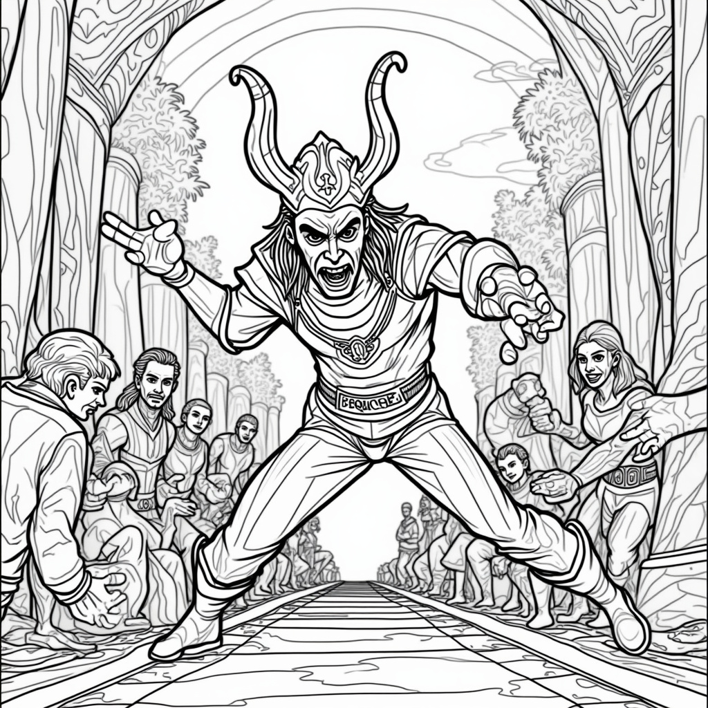 Loki Coloring Pages - Page 1