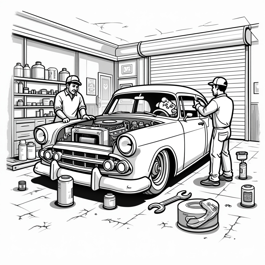 Lowrider Coloring Pages - Page 4