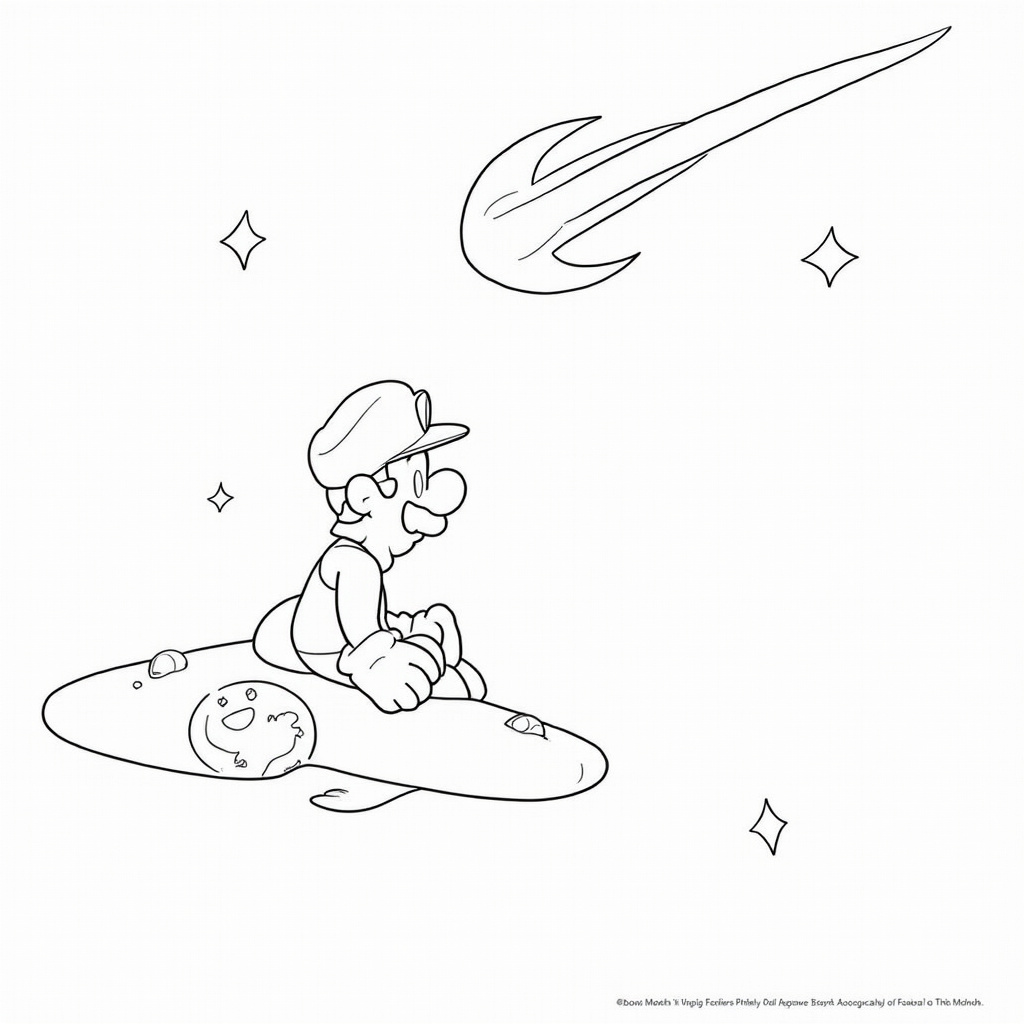 Luigi Coloring Pages - Page 3