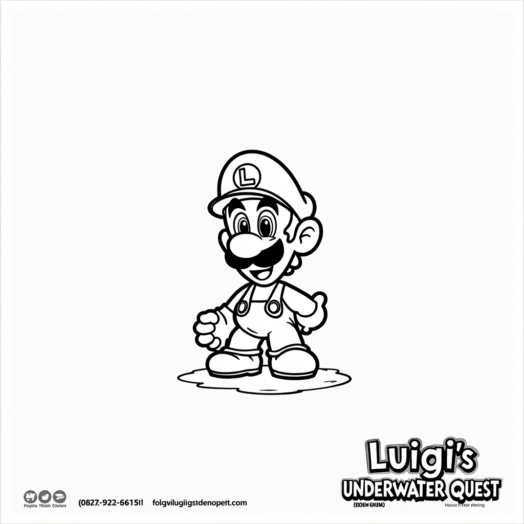 Luigi Coloring Pages - Page 4
