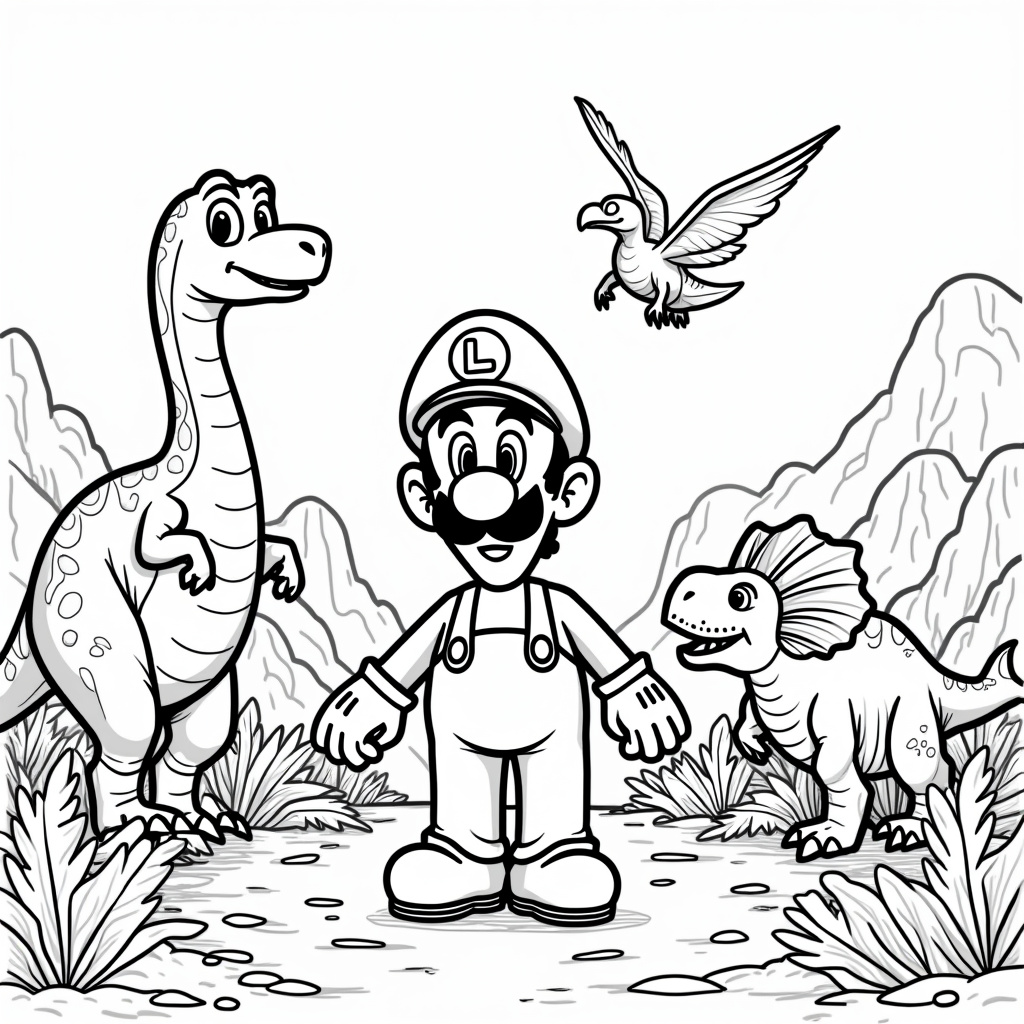Luigi Coloring Pages - Page 5