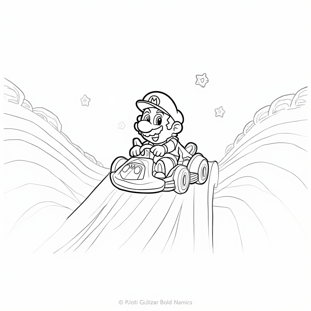 Mario Kart Coloring Pages - Page 3