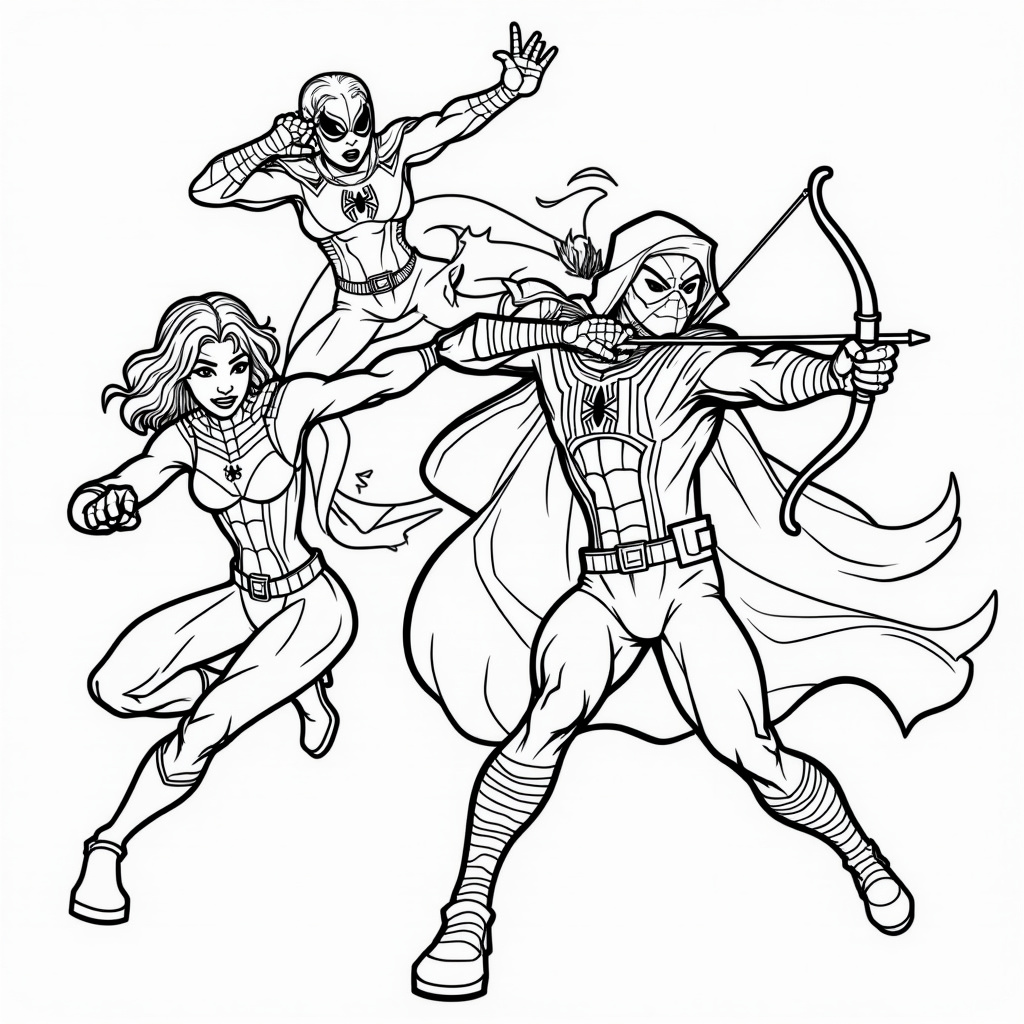 Marvel Avengers Coloring Pages - Page 2