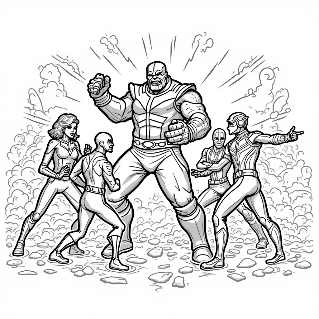 Marvel Avengers Coloring Pages - Page 4