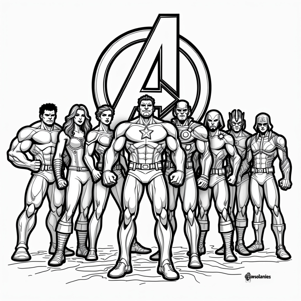 Marvel Avengers Coloring Pages - Page 5