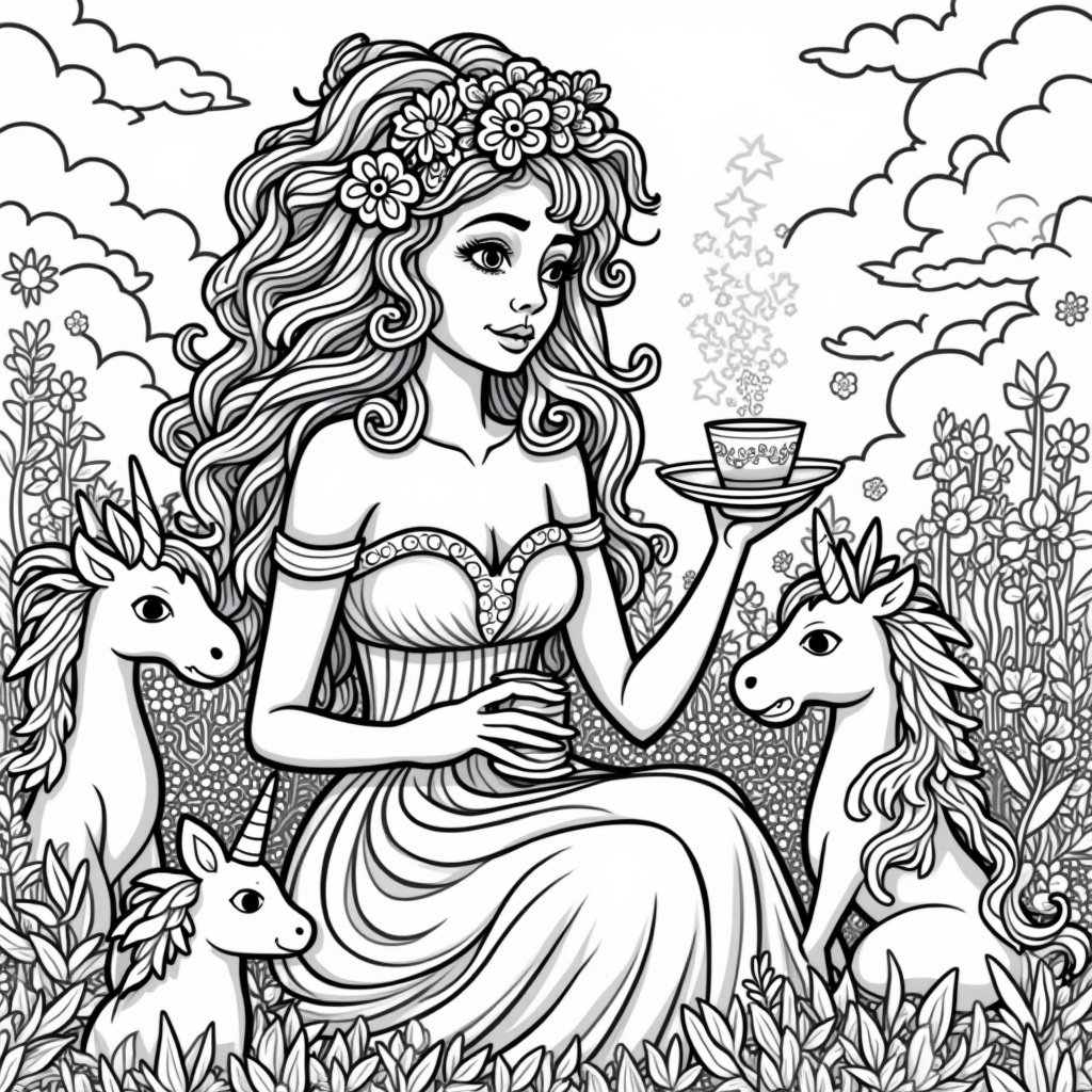 Medusa Coloring Pages - Page 1