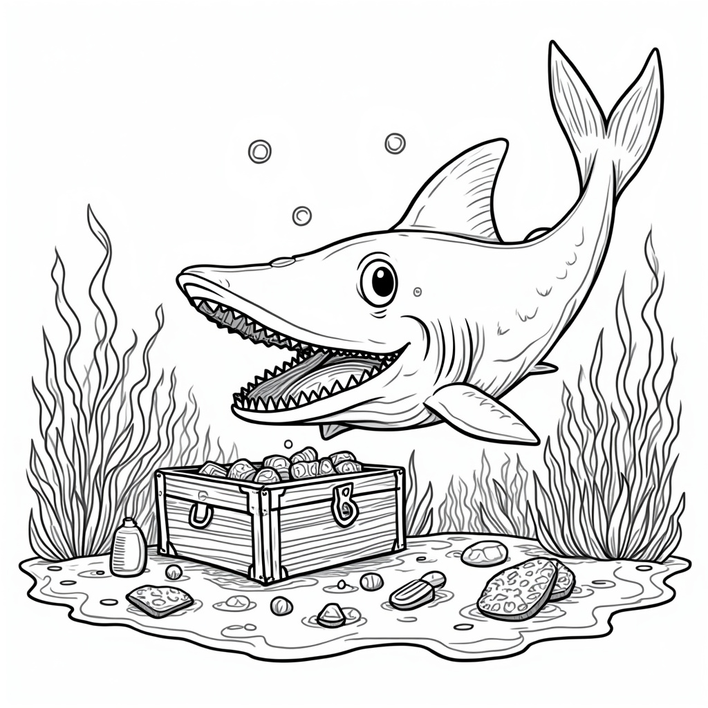 Megalodon Coloring Pages - Page 3