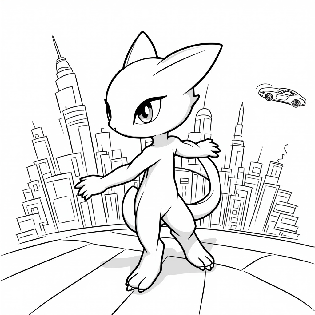 Mewtwo Coloring Pages - Page 2