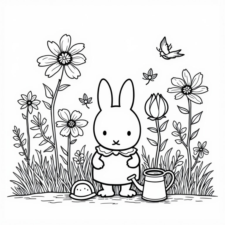 Miffy Coloring Pages - Page 1