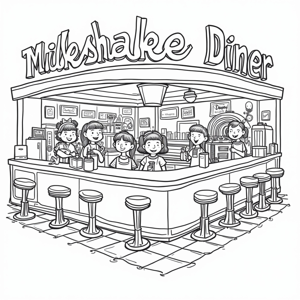 Milkshake Coloring Pages - Page 4