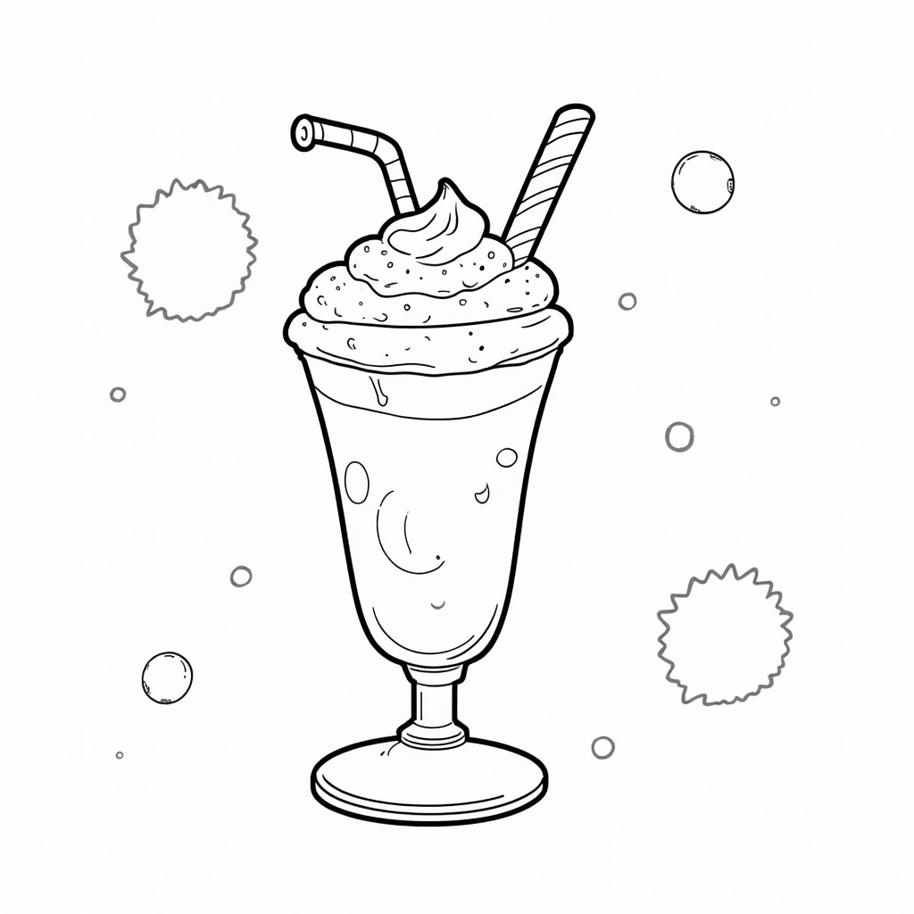 Milkshake Coloring Pages - Page 5