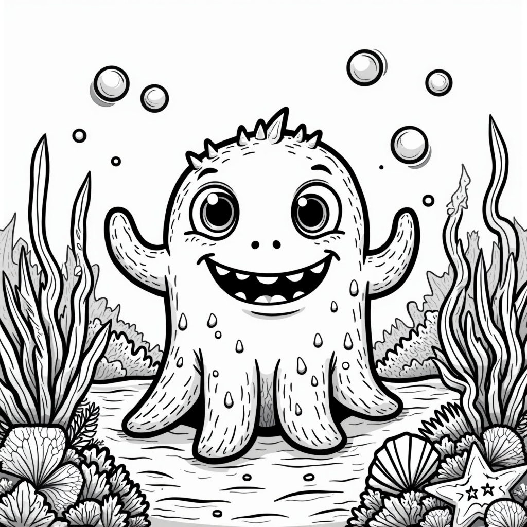 Monster Coloring Pages - Page 1