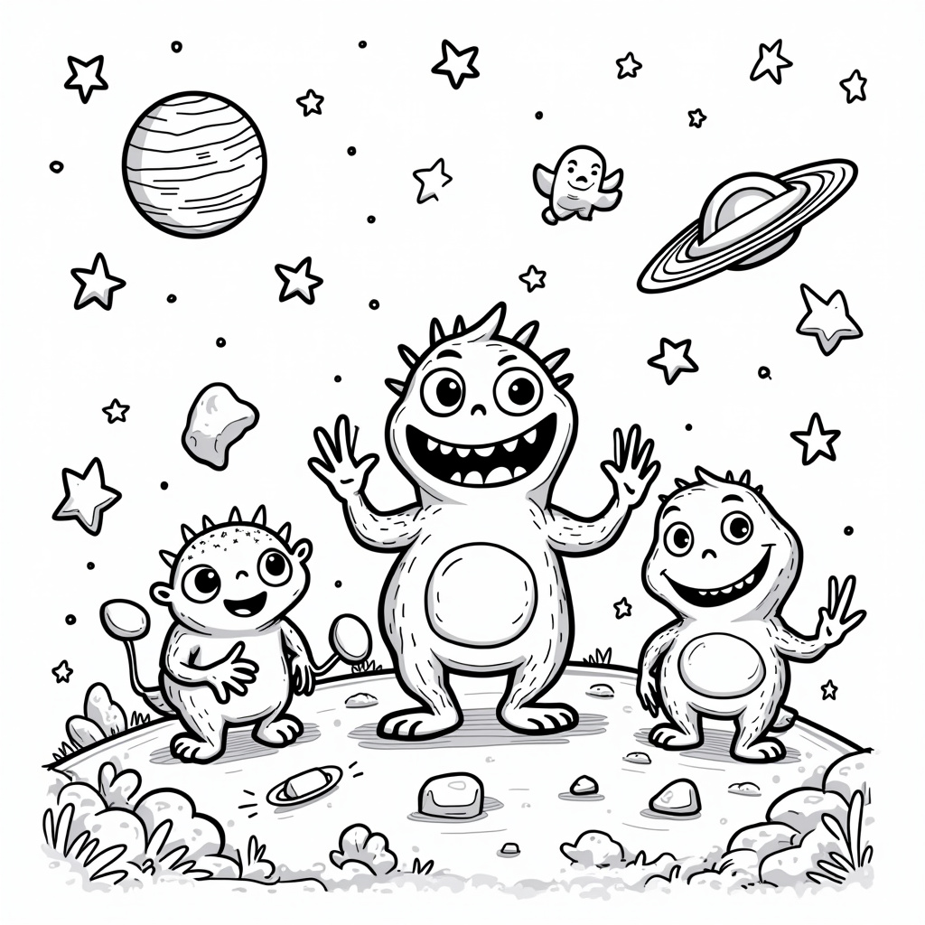 Monster Coloring Pages - Page 3
