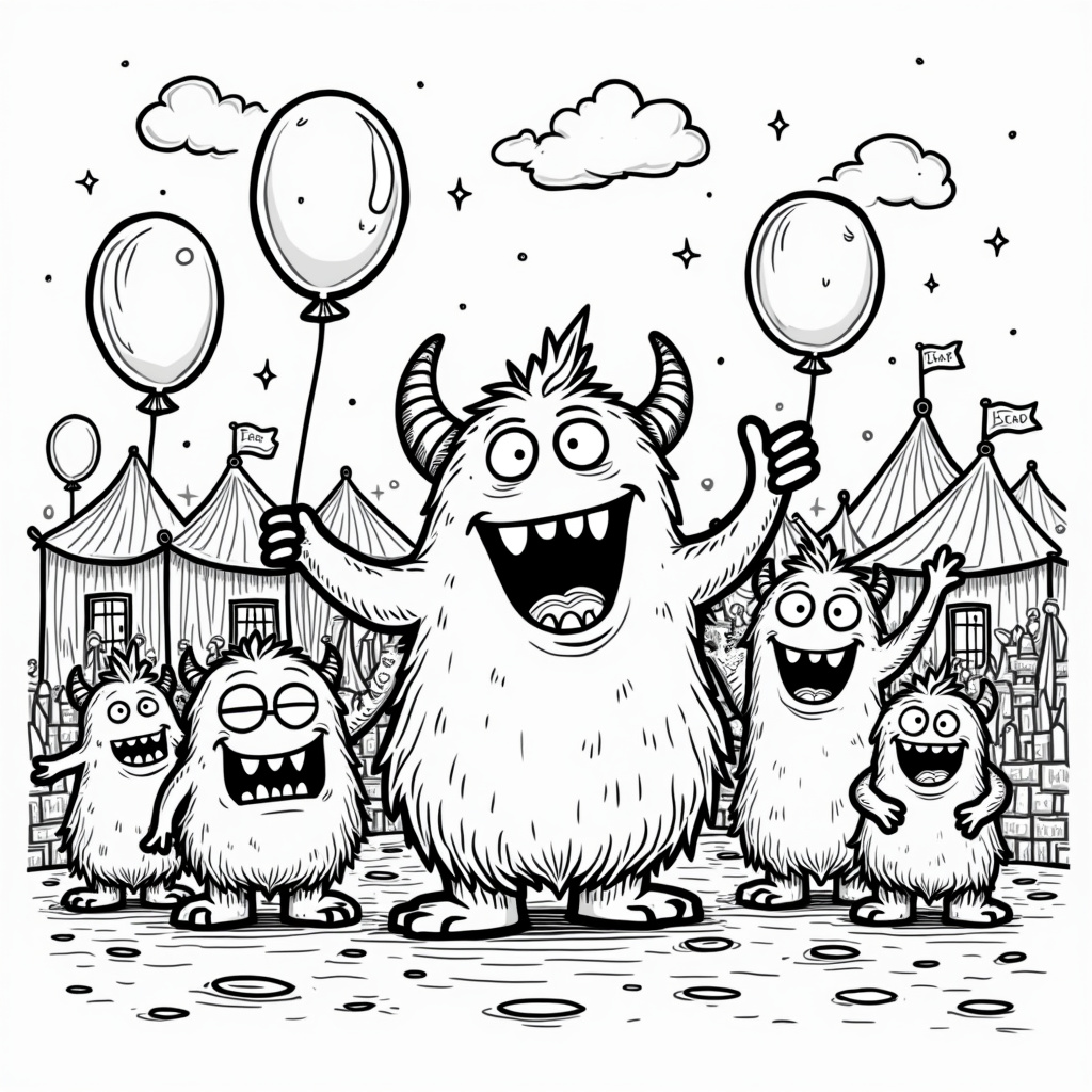 Monster Coloring Pages - Page 4