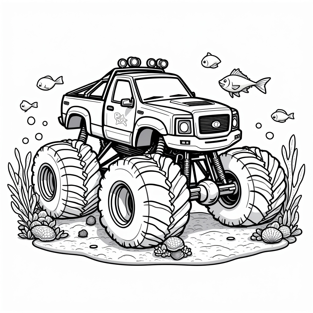 Monster Jam Coloring Pages - Page 3