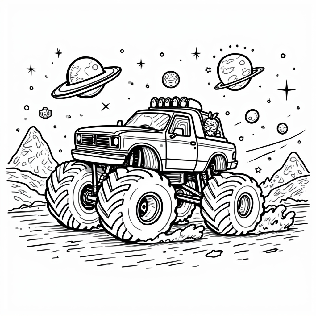 Monster Jam Coloring Pages - Page 4