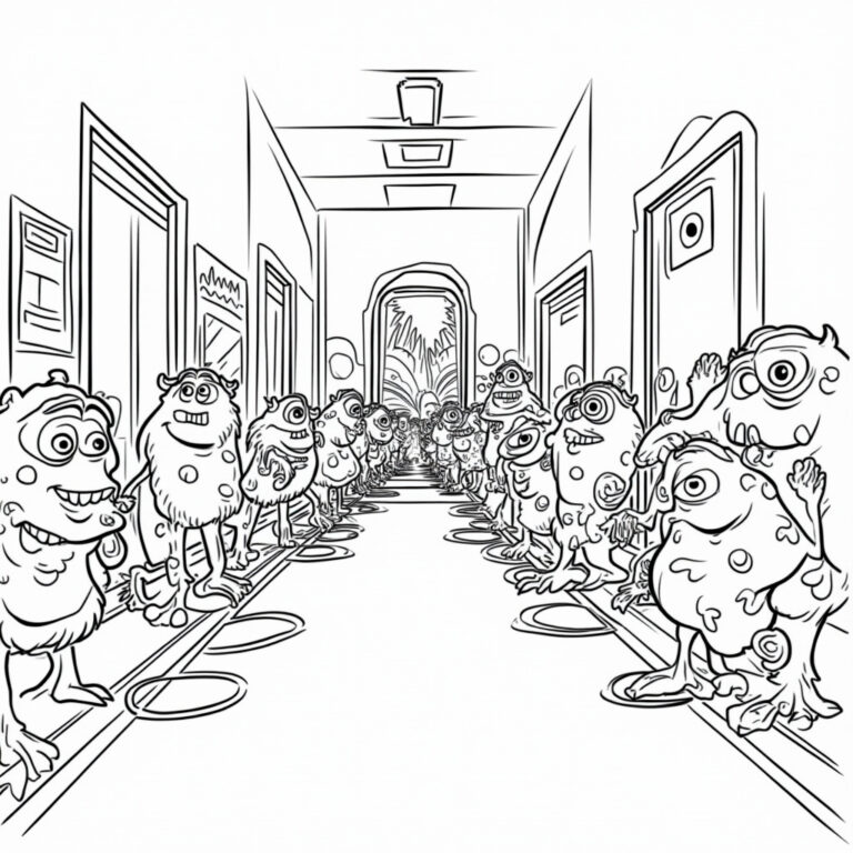 Monsters Inc Coloring Pages - Page 1