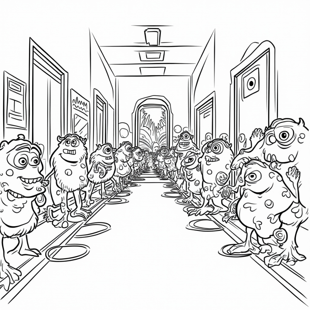 Monsters Inc Coloring Pages - Page 1