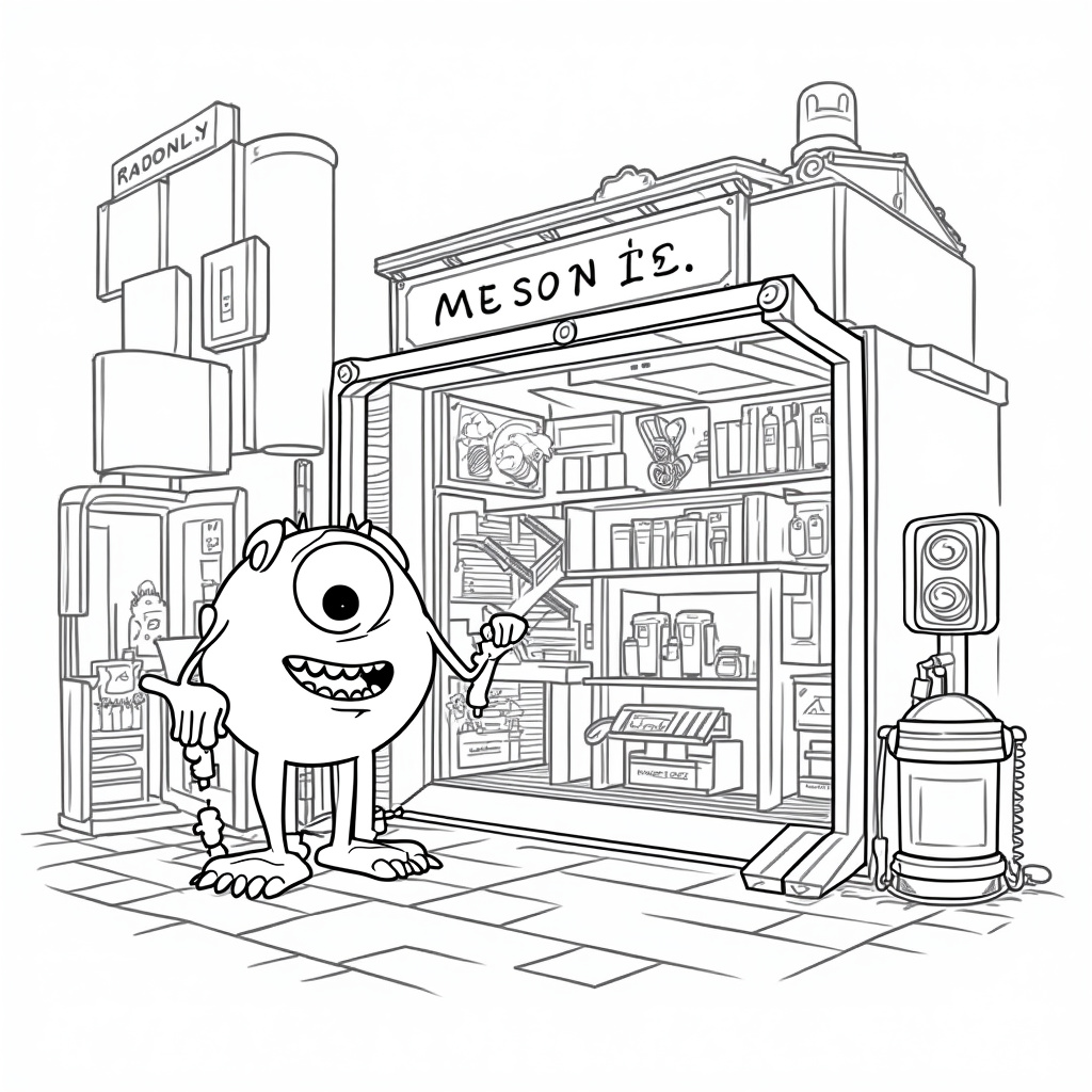 Monsters Inc Coloring Pages - Page 3