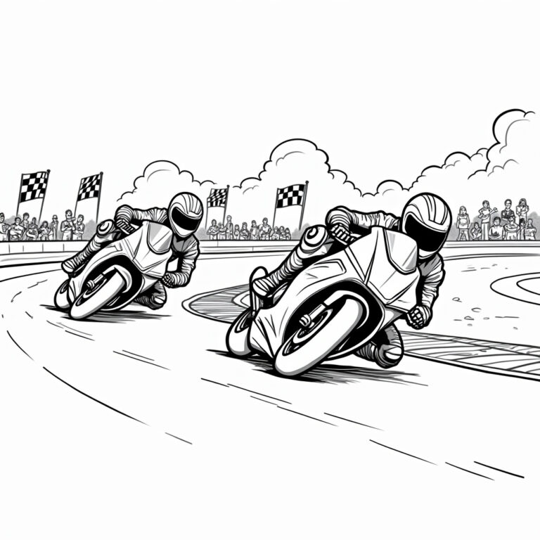 Motorcycle Coloring Pages - Page 1