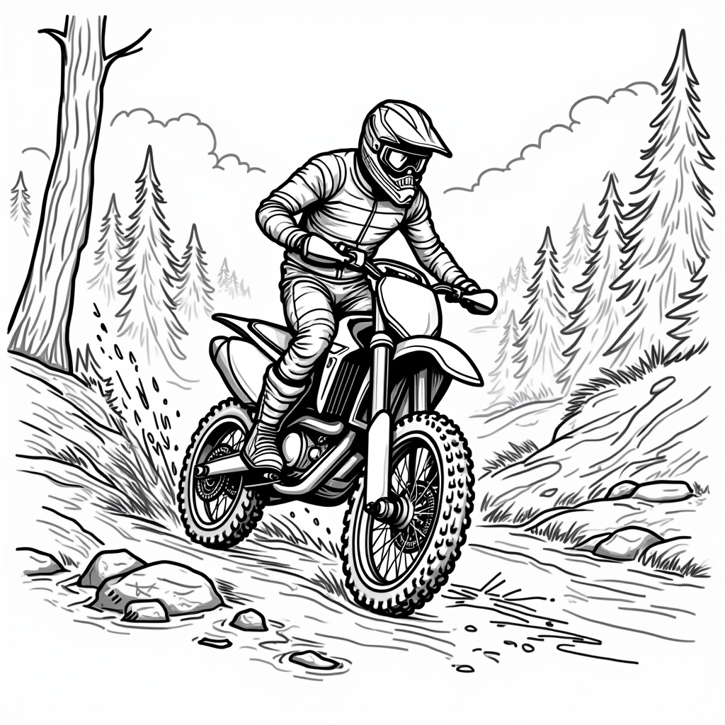 Motorcycle Coloring Pages - Page 2