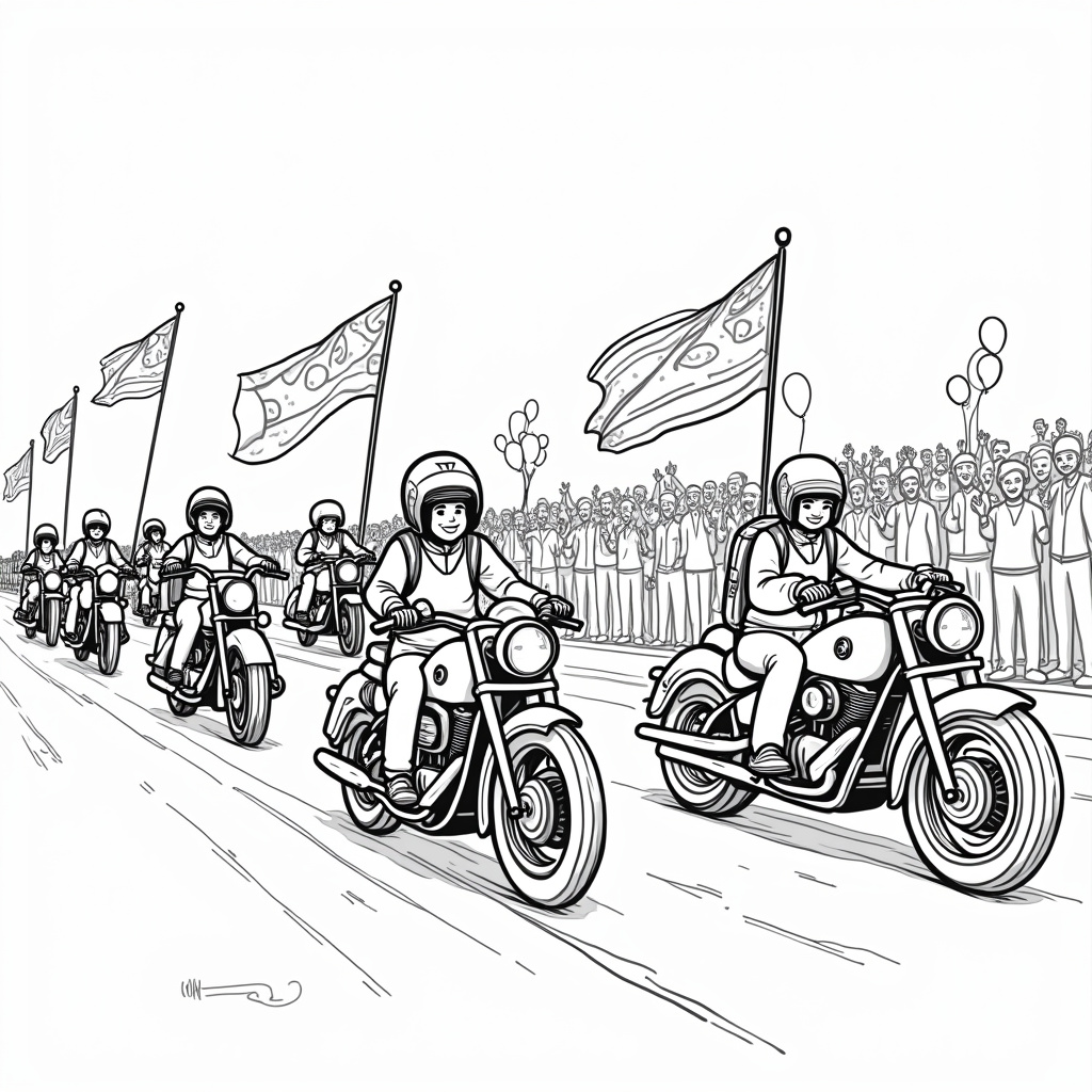 Motorcycle Coloring Pages - Page 3